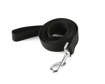 ПЕТ-K9 Черно Здрав найлонов каишка за дресура на кучета, Тяговый въже, дължина 6 метра, ширина 1 сантиметър, за малки и средни кучета